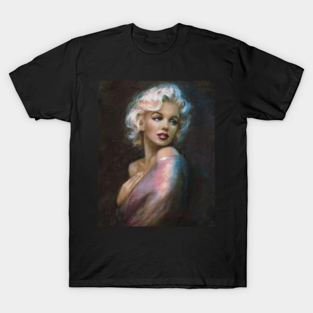 Theo's Marilyn WW Blue T-Shirt by Theo Danella